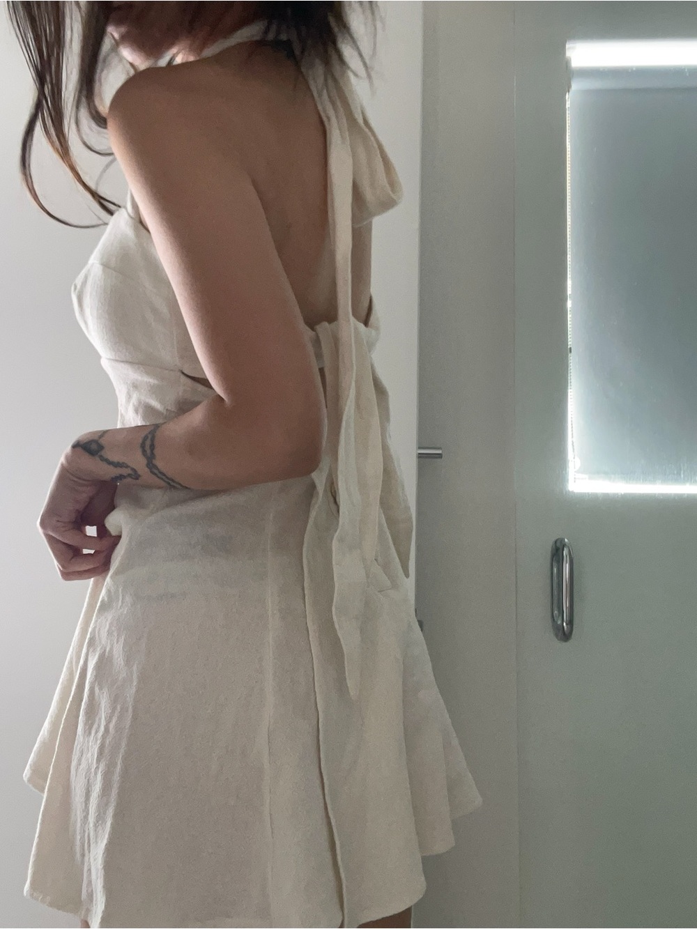 Free people cream white romper